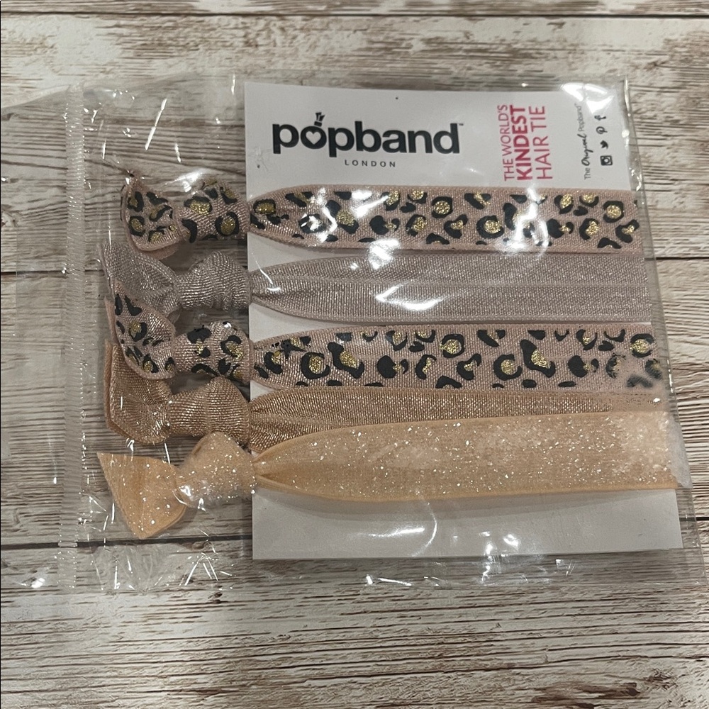Popband Kids Hair Ties -‎ Leopard and Glitter Set